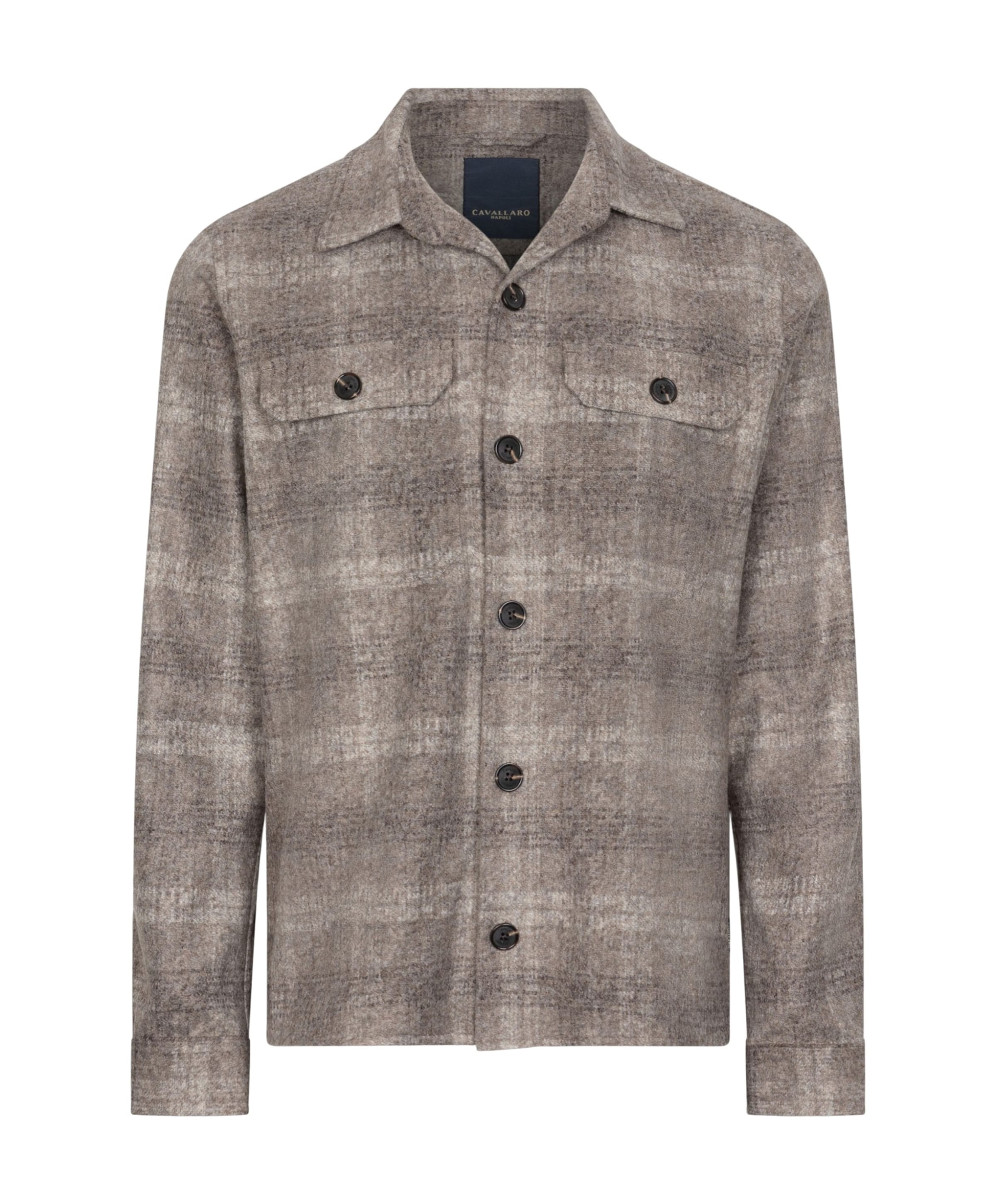 Heren overshirt beige