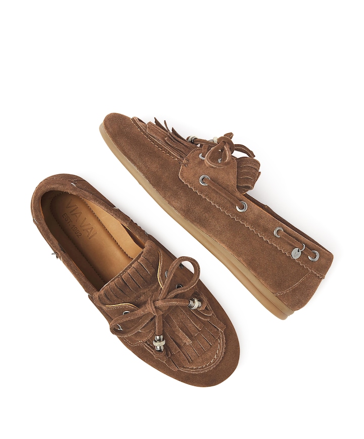 June Loua dames loafers bruin