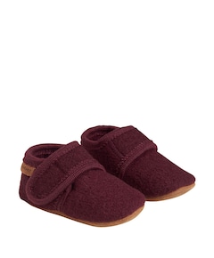 Baby wool slippers uniseks pantoffels  bordeaux