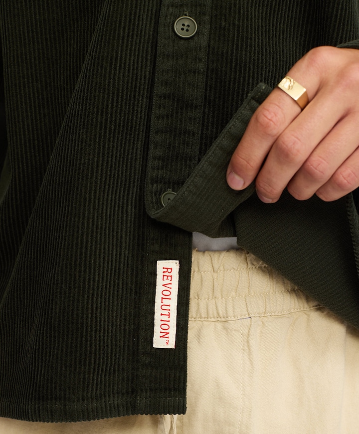 Heren overshirt groen