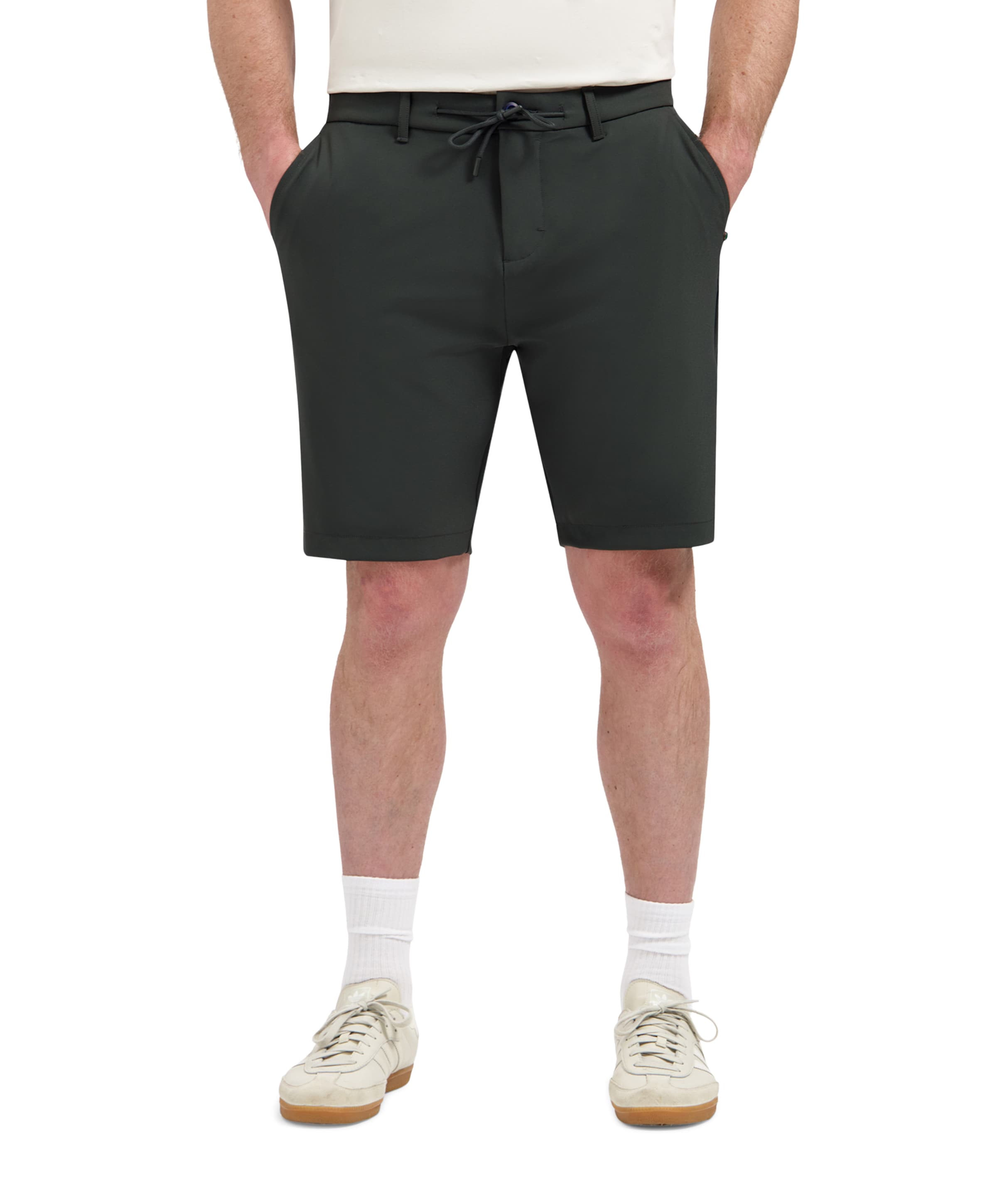 Short Chino 4-Way Stretch Sedoc heren korte broek grijs
