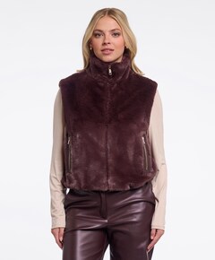 Dames gilet bordeaux
