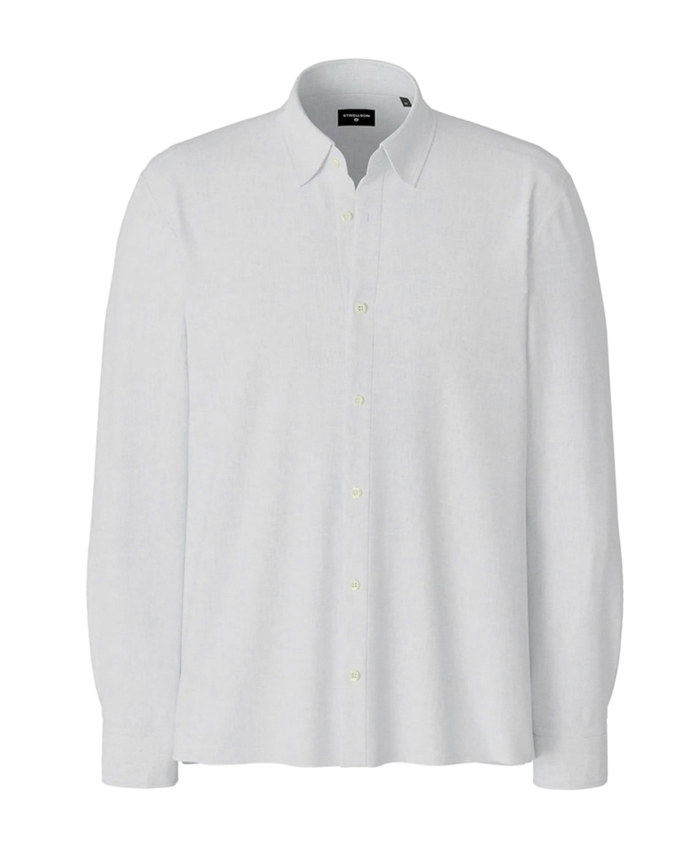 Heren overhemd lange mouw wit