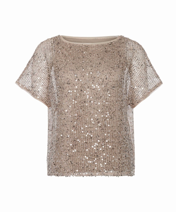 Dames top beige