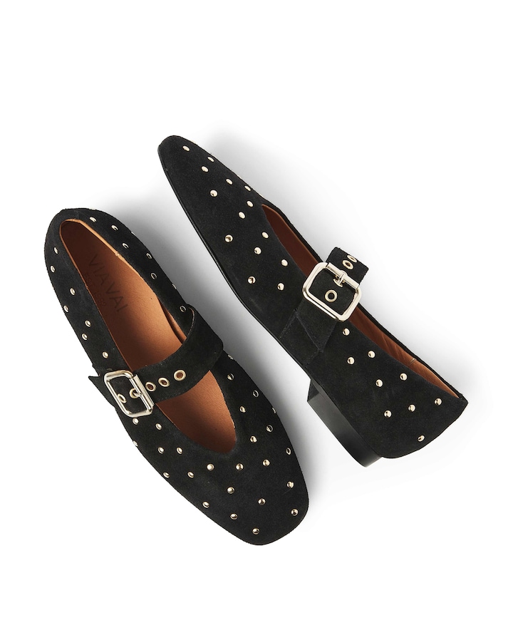 Lou Nina dames ballerina's zwart