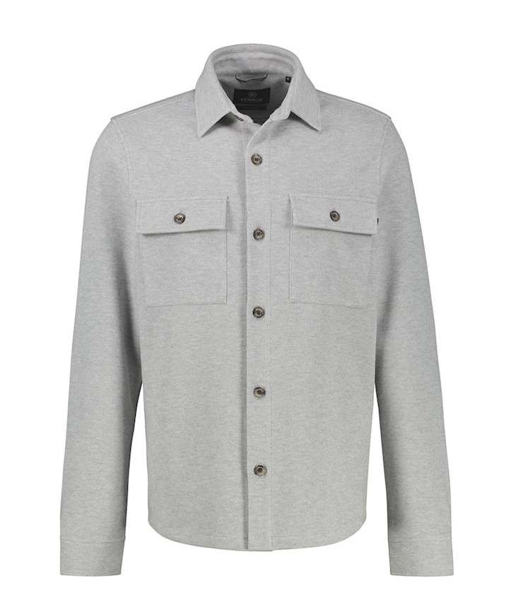 Heren overshirt grijs