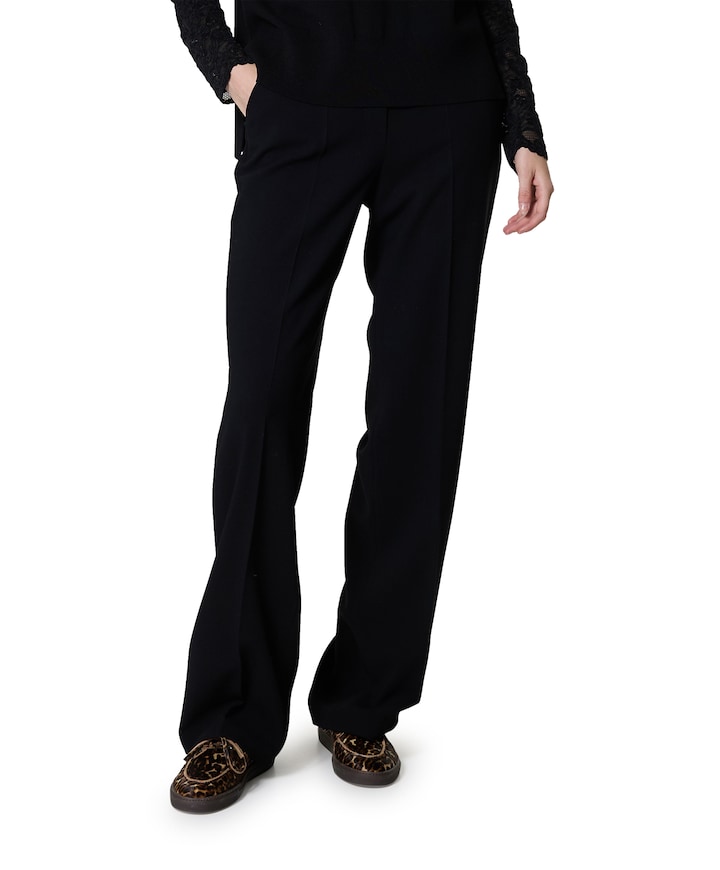 Luisa Wide Leg pantalon zwart