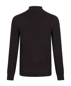 Heren trui met rits bruin