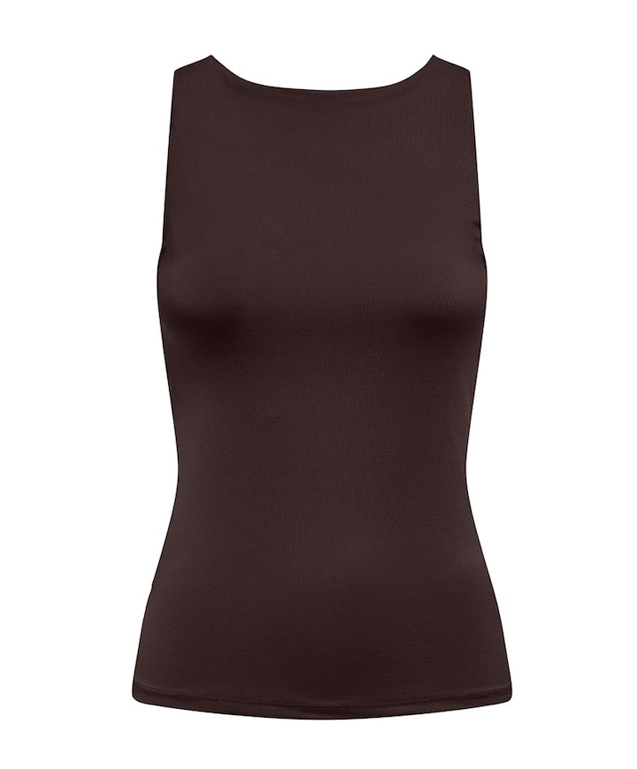 Dames top bruin