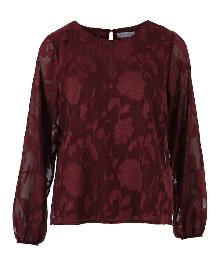 Dames blouse bordeaux