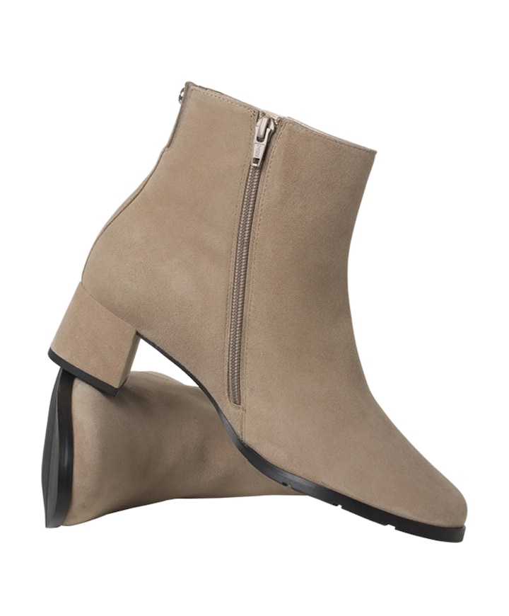 Milano dames enkellaarzen beige