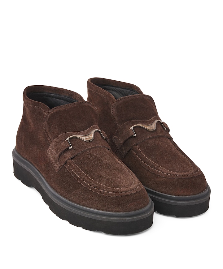 Ella Monroe dames loafers bruin