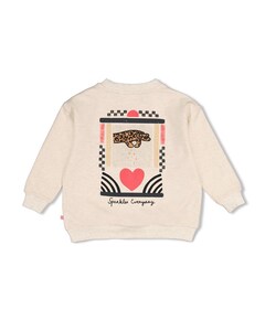 Meisjes sweater ecru