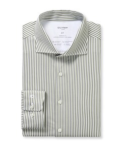 Heren overhemd lange mouw groen