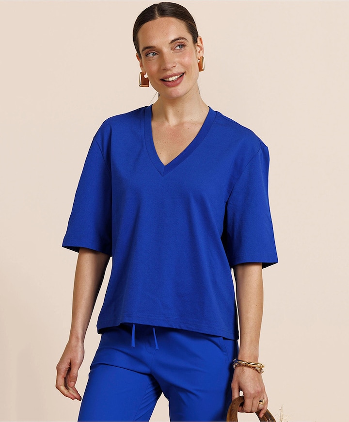 Dames T-shirt blauw