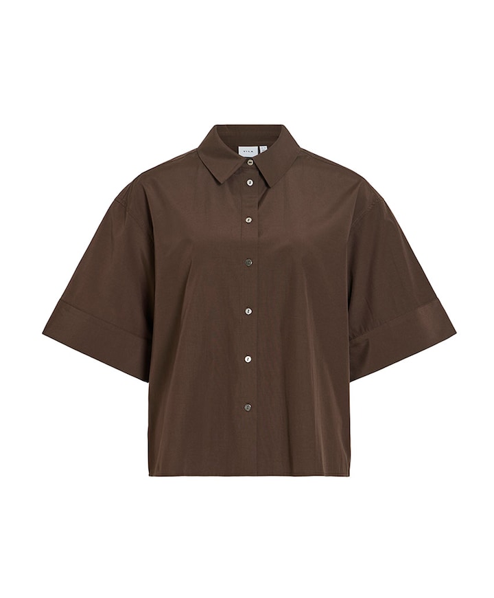 Dames blouse bruin