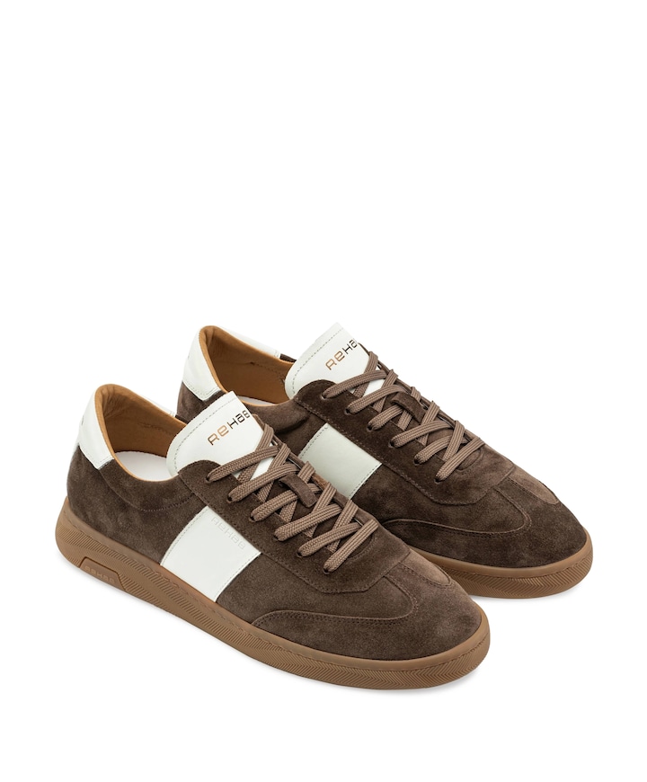 Zack sue LTHR heren sneakers bruin