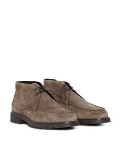 heren veterboots beige