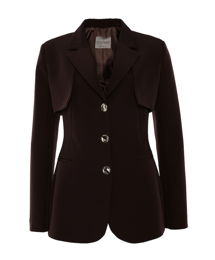 Dames blazer bruin