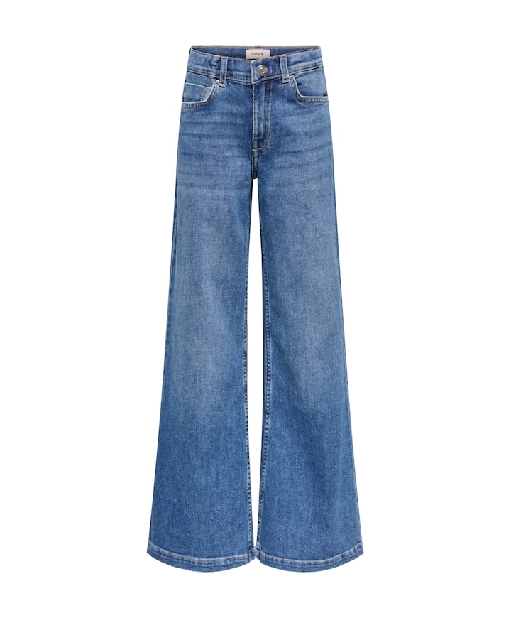 KOGCALIFORNIA MW WIDE FLARED REA NO meisjes jeans blauw