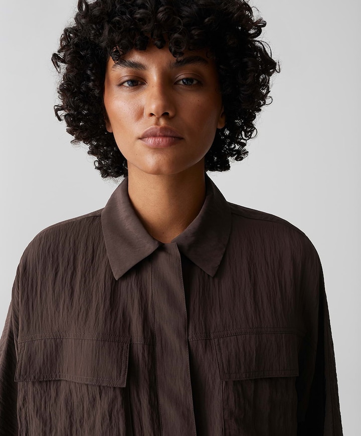 Dames blouse bruin