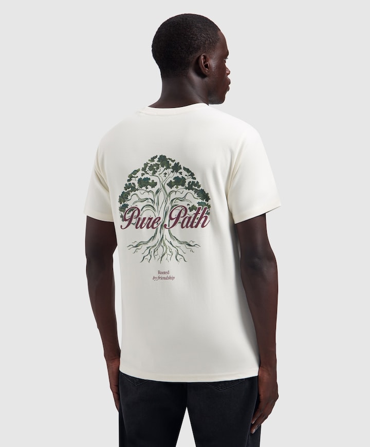 Heren T-shirt ecru
