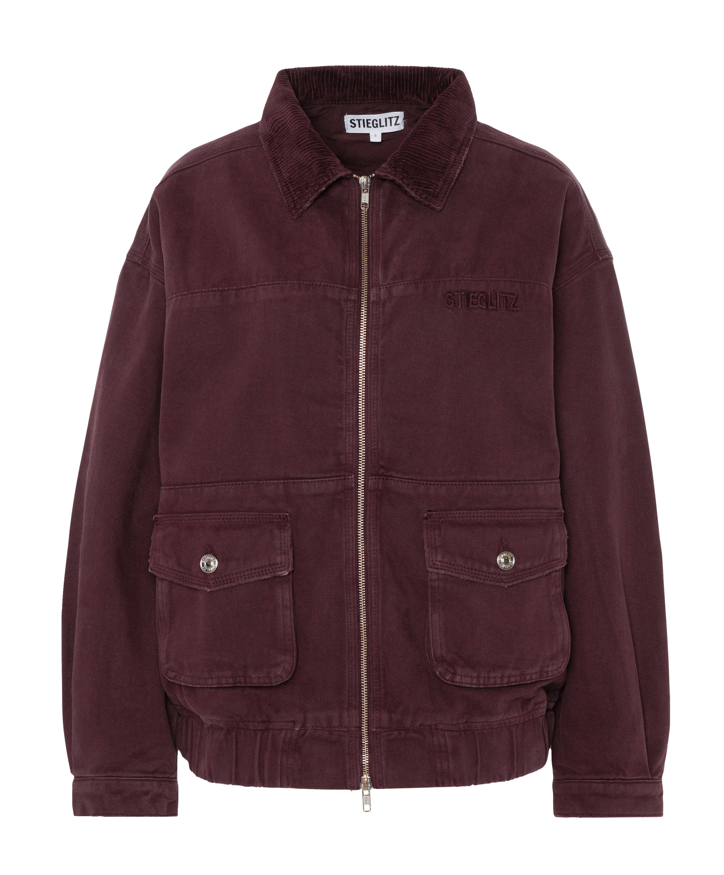 Dames jas bordeaux