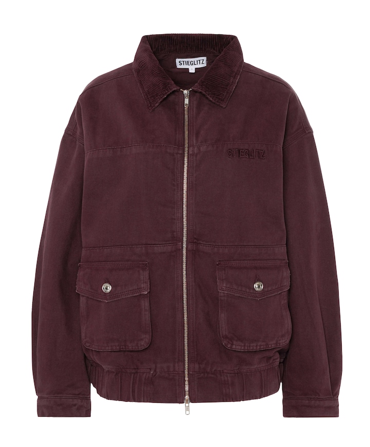 Dames jas bordeaux
