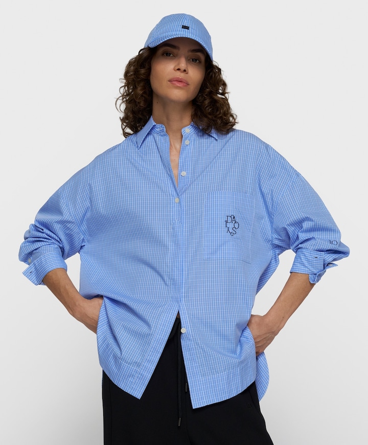 Dames blouse blauw