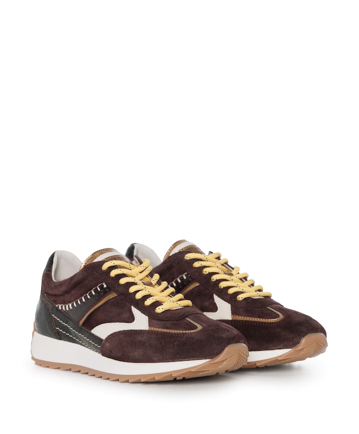 Harlem dames sneakers bruin