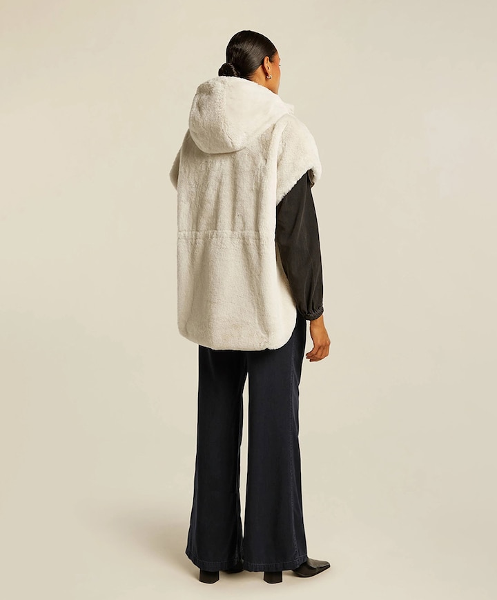 Dames bodywarmer ecru