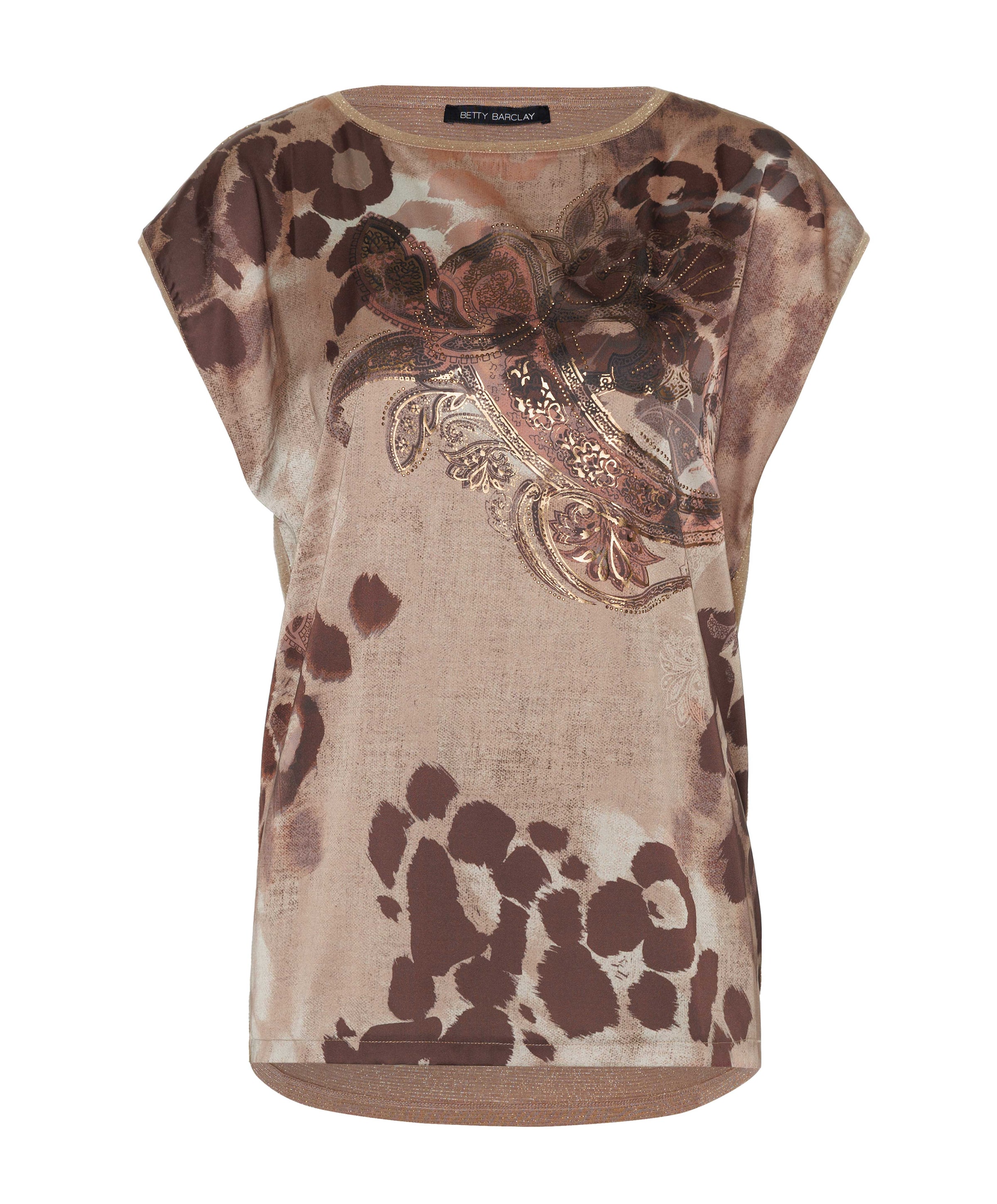 Dames T-shirt bruin