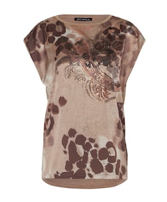 Dames T-shirt bruin