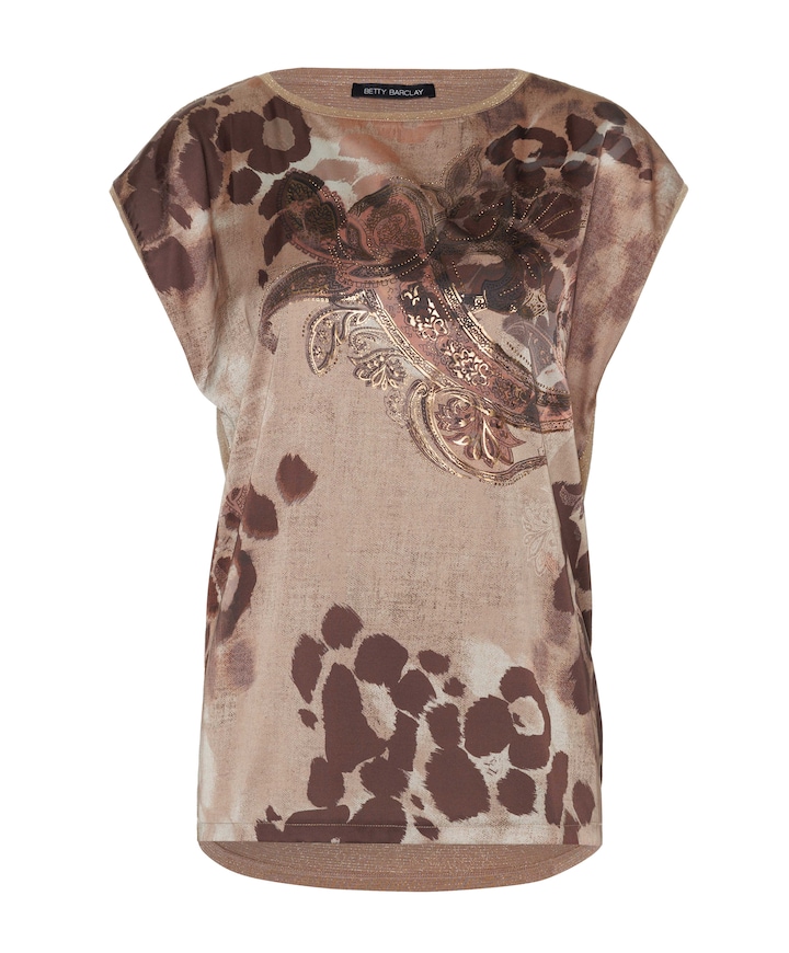 Dames T-shirt bruin