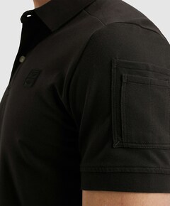Heren polo zwart