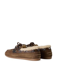 dames mocassins bruin