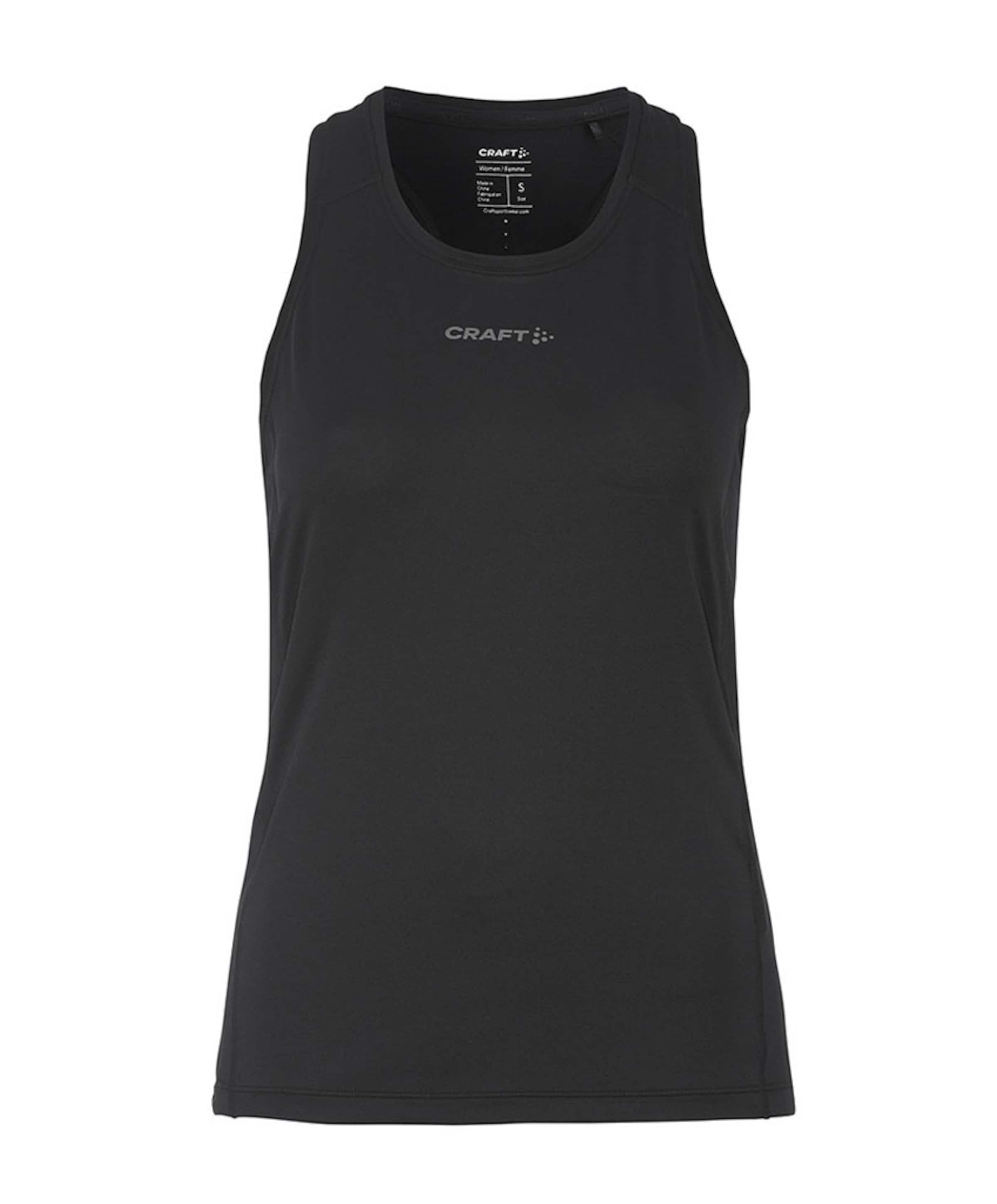 Dames singlet zwart