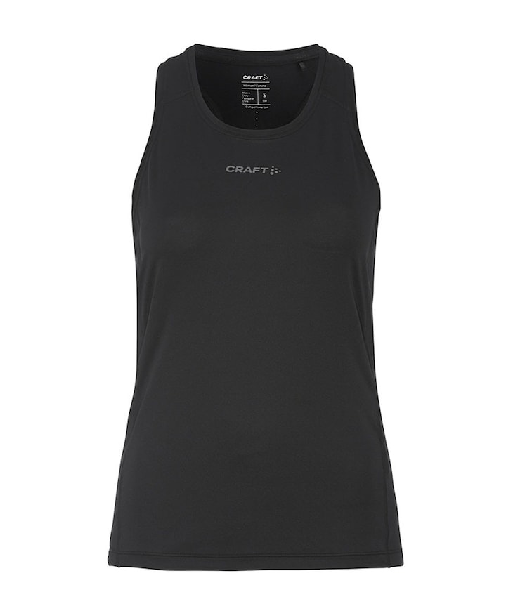 Dames singlet zwart
