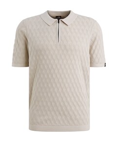 Heren polo beige