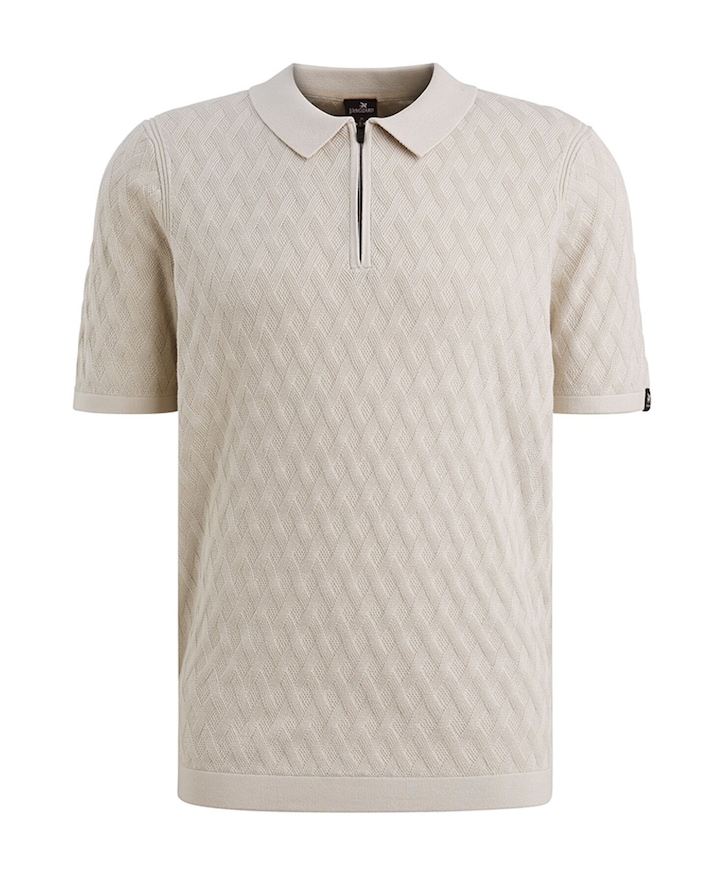 Heren polo beige