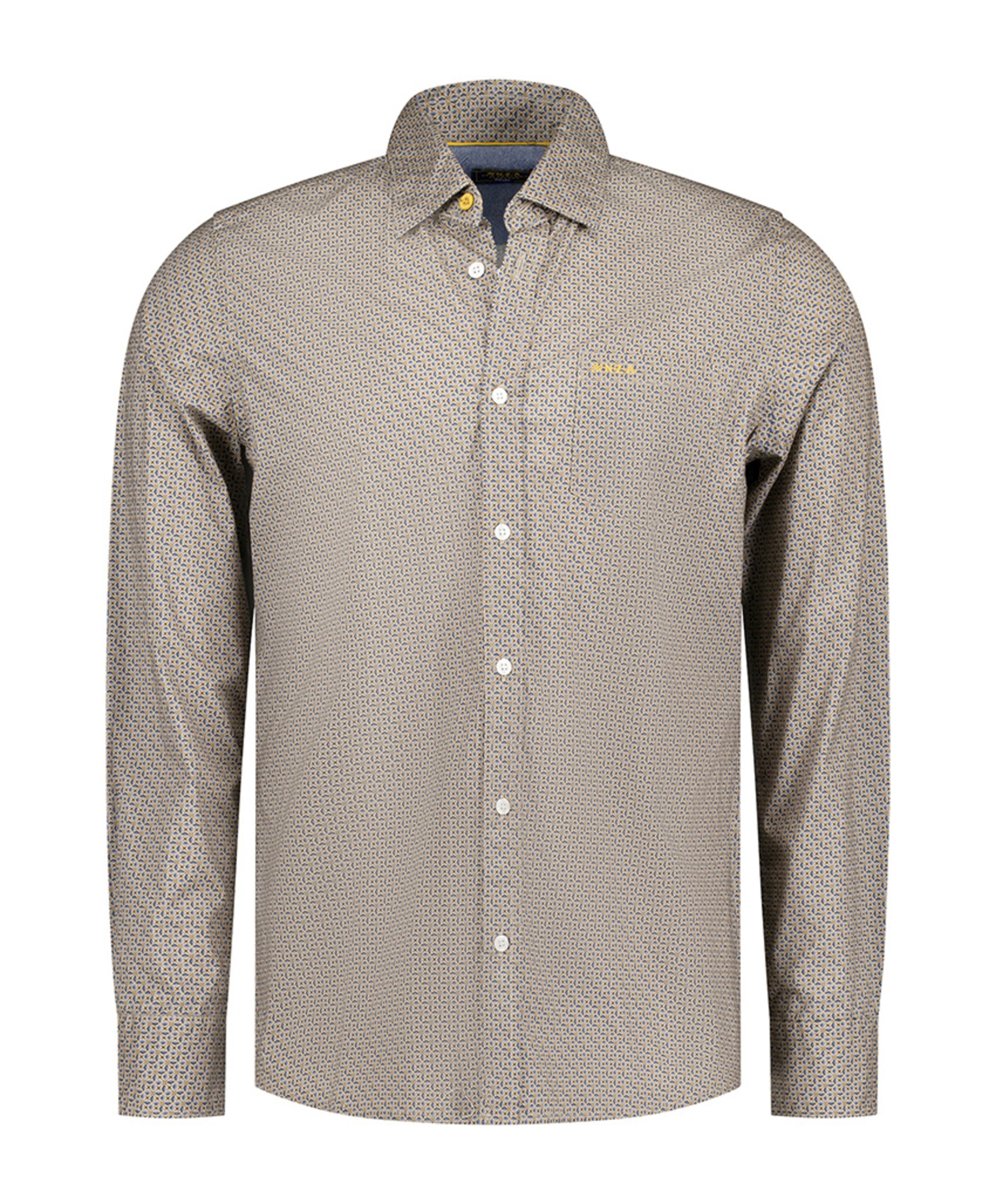 Overhemd lange mouw beige