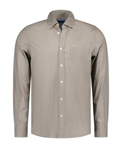 Overhemd lange mouw beige