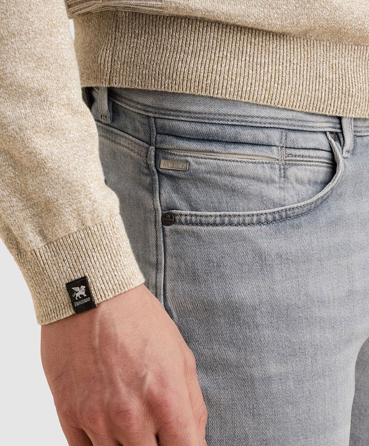 V7 RIDER 2.0 LIGHT GREY MODULAR heren jeans grijs