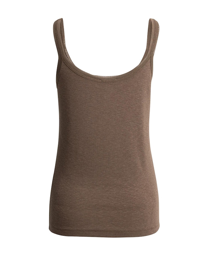 Dames top bruin