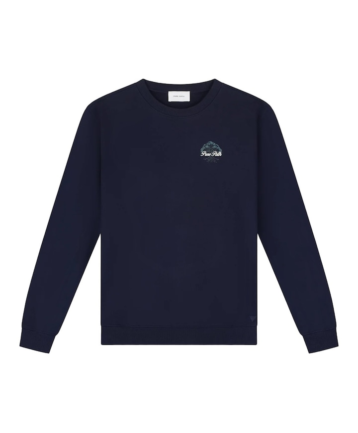 Heren sweater blauw