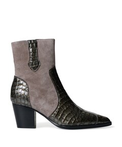 Sibylle dames enkellaarzen grijs