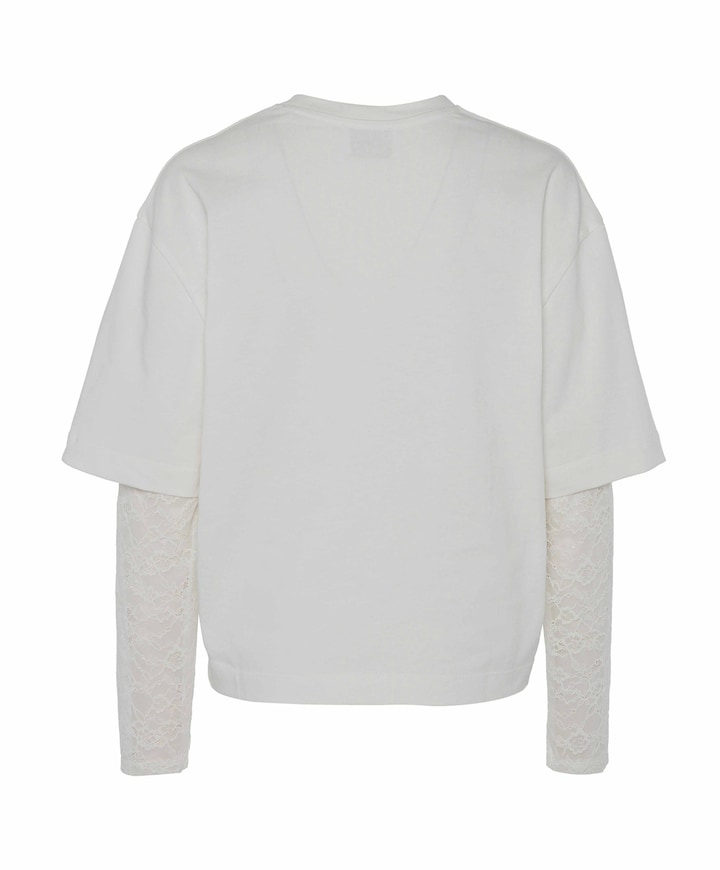 Dames longsleeve ecru