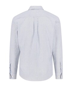 Heren overhemd lange mouw blauw