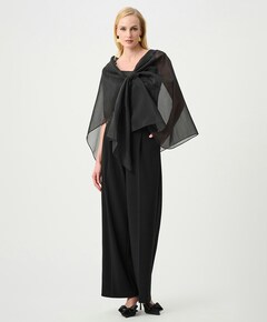 Dames cape zwart