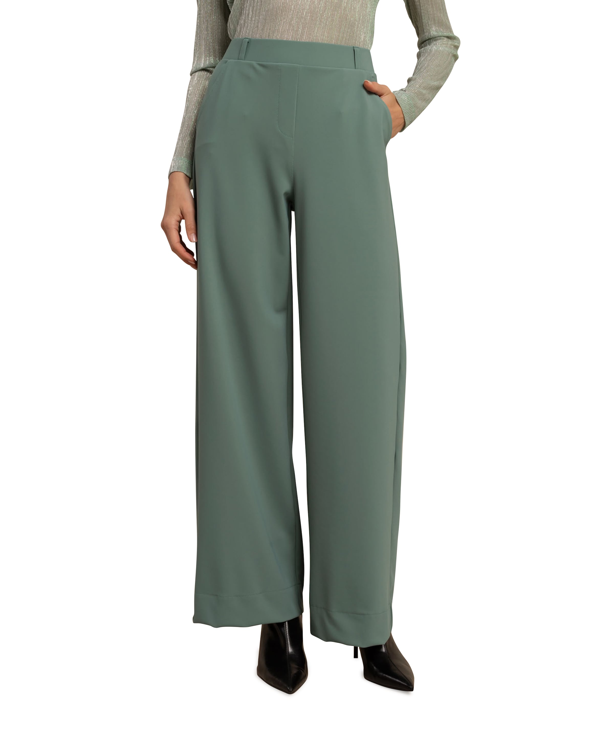 Lexie bonded dames broek groen